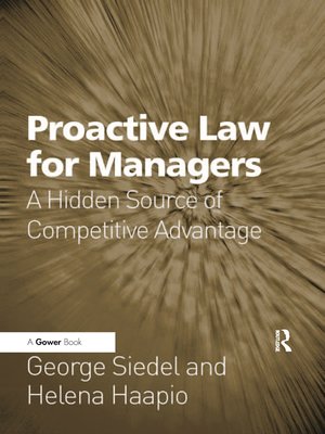 cover image of Proactive Law for Managers